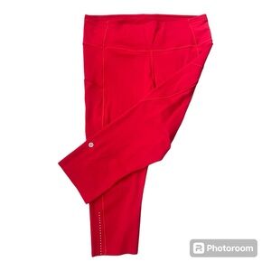 Lululemon Fast and free leggings with pockets  like new size 12.